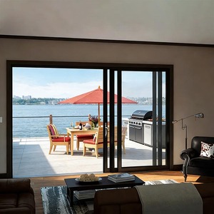 Sliding Doors Custom OEM ODM Soundproof Double Glazed Tempered Glass Frame