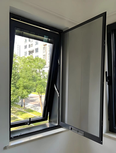 Wholesale Custom Window Thermal Break Aluminum Alloy Tempered Windproof Glass Single Hung Windows for Exterior Bathroom Use