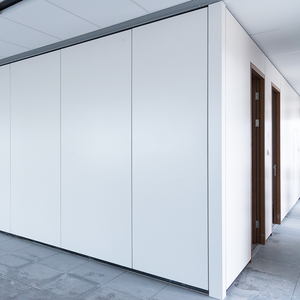 Steel Office Partition Wall System Sliding Aluminium Partition