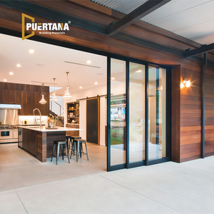 Exterior Conceal Stacking Glass Pocket Sliding Door