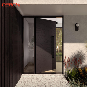 Aluminum Entrance Door Fire Rated Security Door Exterior
