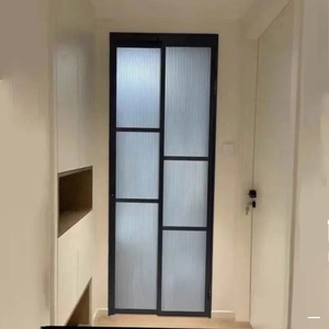 Compact Grey Aluminum PT Swing Sliding Door