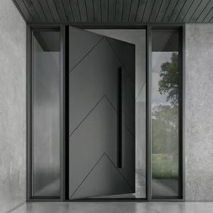 Modern Pivot Door Anti-Theft Minimalist Aluminum Entry