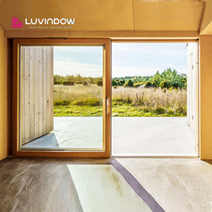 Modern Double Glazed Sliding Wooden Doors
