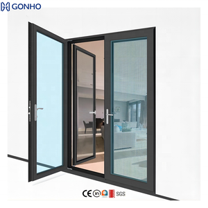 Thermal Break Waterproof Commercial Aluminum Casement Door