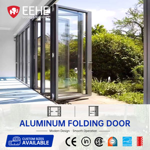 EEHE CE Certified Aluminium Bi-Fold Door Soundproof Low-E