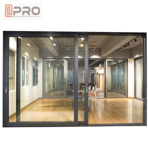 APRO Patio Sliding Door Design Exterior Aluminum Door Glass Sliding Door
